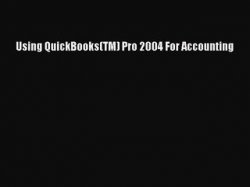 Read Using QuickBooks(TM) Pro