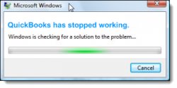 QuickBooks has stopped working error